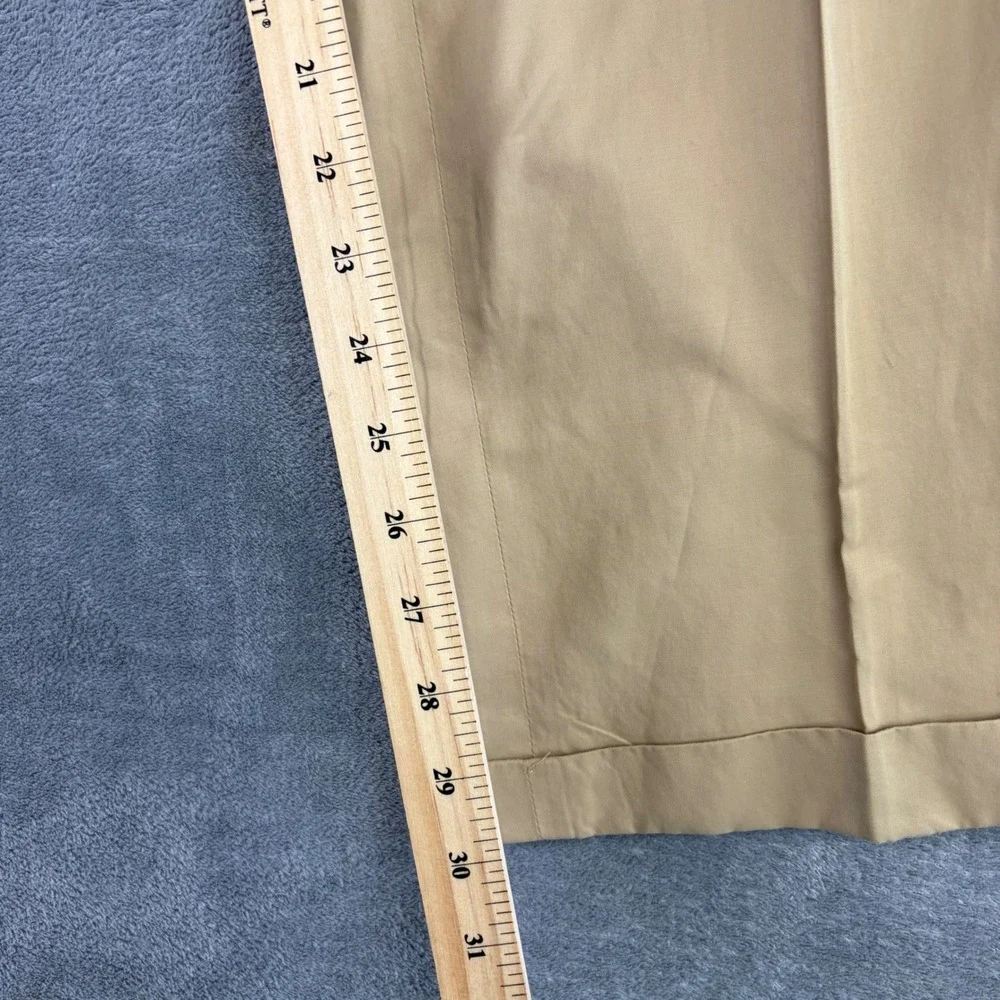 Polo Golf Ralph Lauren Mens 40x32  Khaki Pleated Chino Pants Casual Cotton Nylon